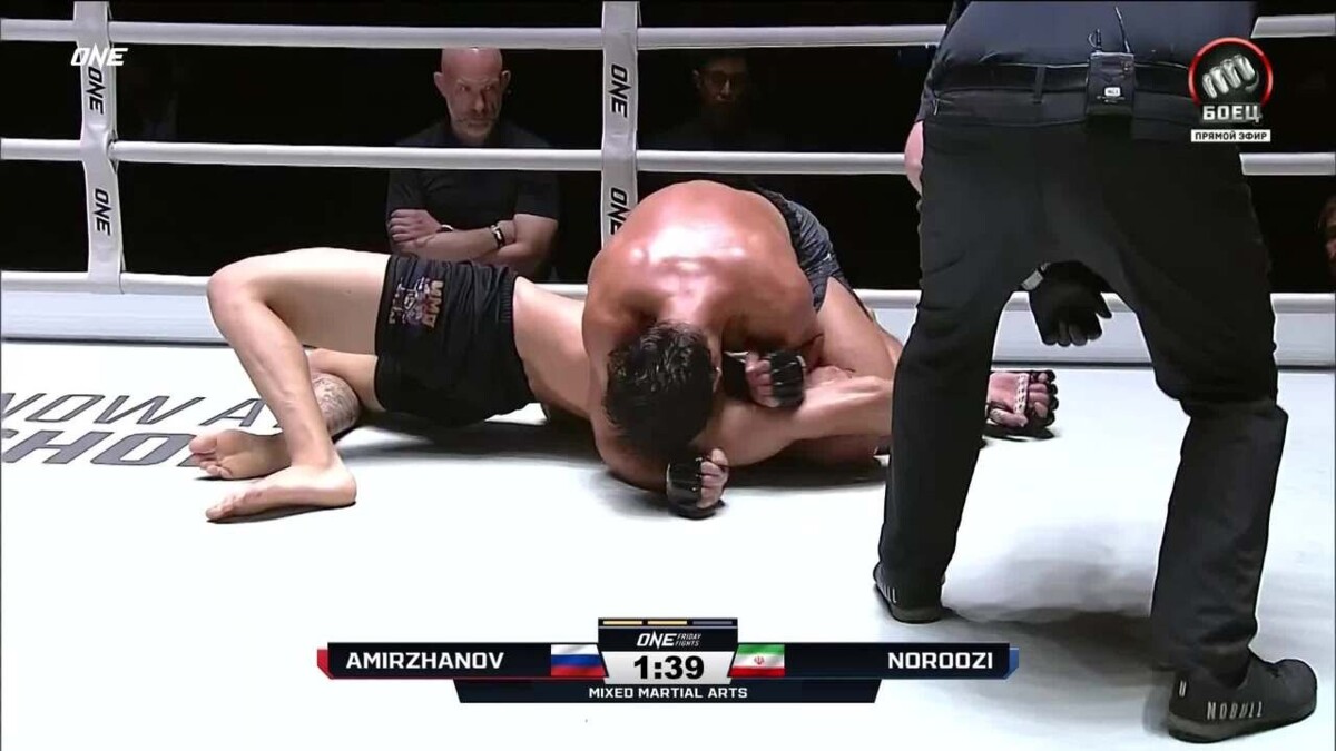 Амиржанов досрочно победил Норузи (видео). One FC. MMA/Единоборства