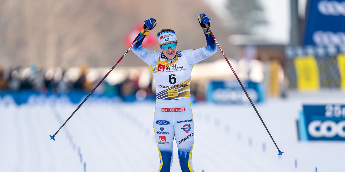 Шведская лыжница Андерссон победила в раздельной гонке на 10 км свободным стилем на этапе Кубка мира в Италии