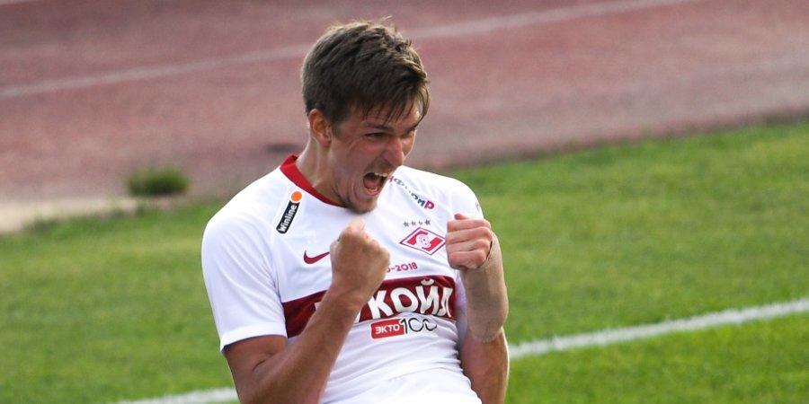Соболев в свой день рождения признан лучшим игроком матча «Спартак» — «Краснодар»