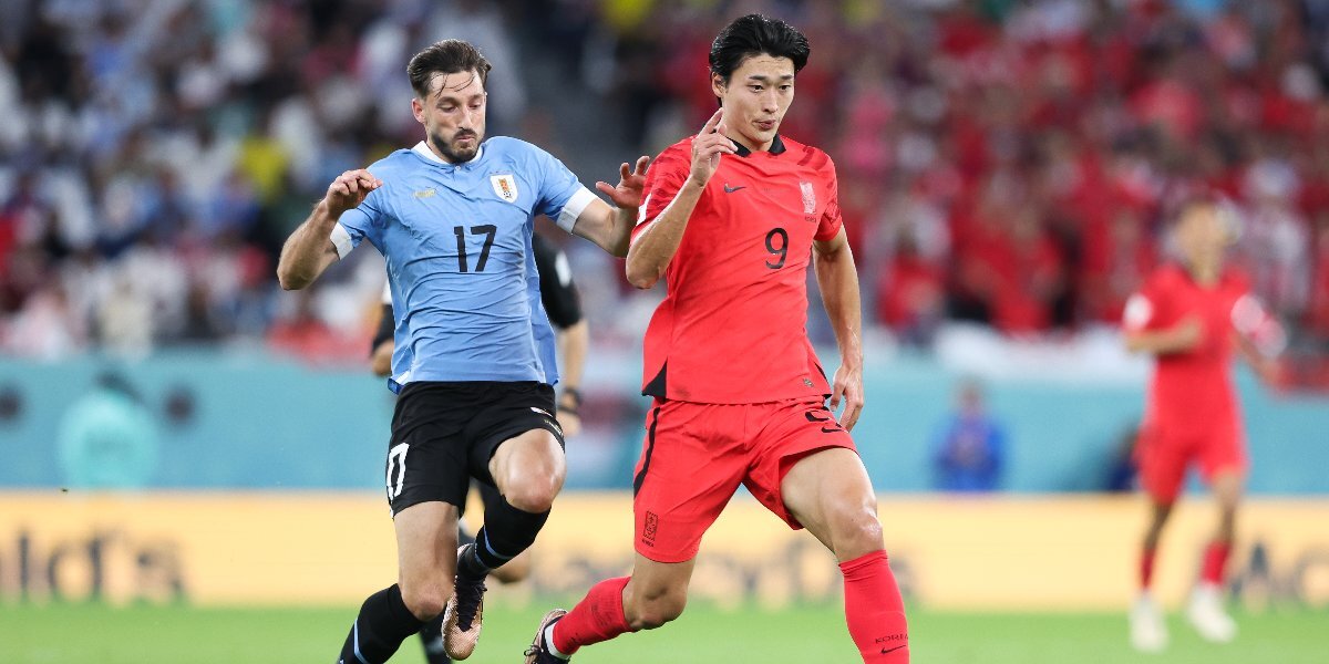 Уругвай — Южная Корея — 0:0: Кореец Чо получил желтую карточку в матче ЧМ-2022