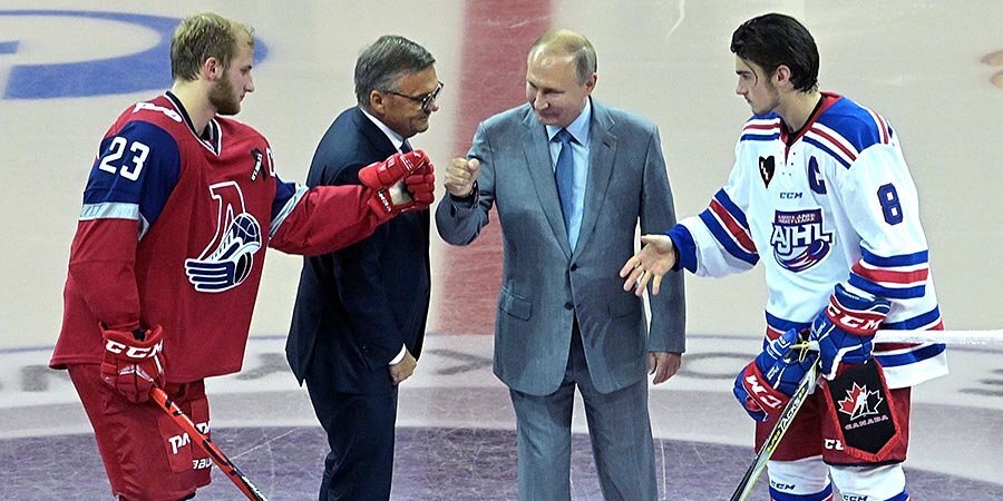 Путин и Медведев поздравили хоккеистов «Локо» с победой в матче Кубка мира