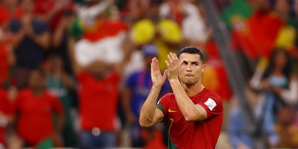 Роналду признан лучшим игроком встречи ЧМ-2022 Португалия — Уругвай по версии подписчиков Telegram‑канала «Матч ТВ»