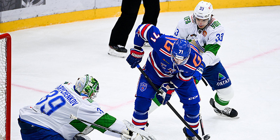 «Салават Юлаев» в гостях обыграл СКА и возглавил таблицу КХЛ на Востоке