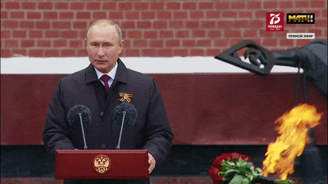 Путин поздравил россиян с 75-летием Победы в Великой Отечественной Войне