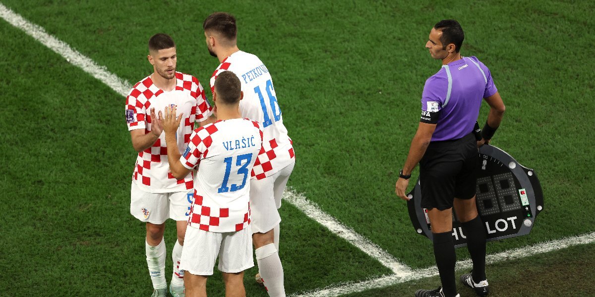 Хорватия — Бразилия — 0:0. Хорваты провели двойную замену на 72-й минуте матча ЧМ-2022
