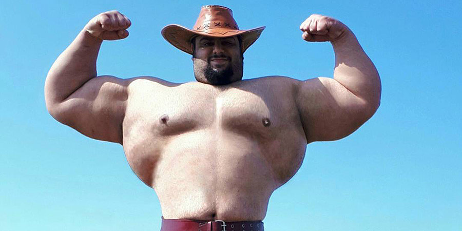 «Не употребляю стероиды и добавки». Иранский Халк весом 175 кг может подраться на голых кулаках с соперником Емельяненко