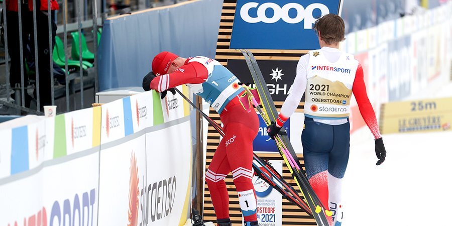 Клебо дисквалифицирован по итогам марафона на 50 км после протеста российской команды, Большунов получил серебро
