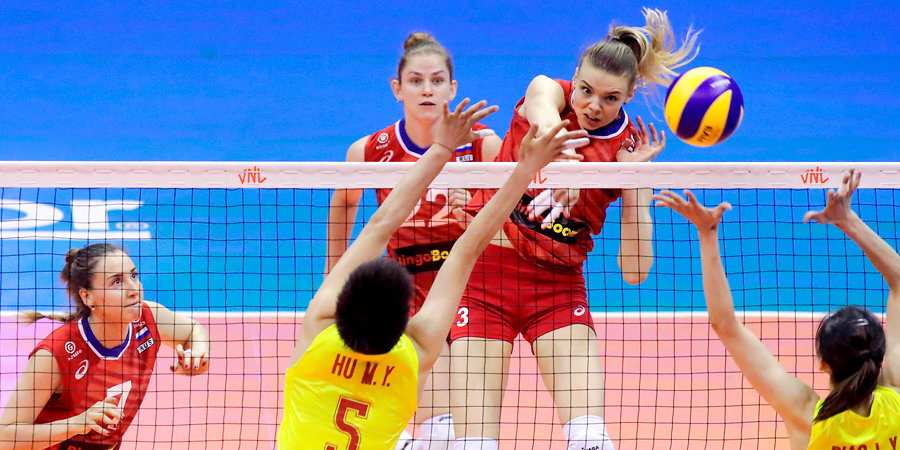 Российские волейболистки обыграли сборную Китая в Лиге наций