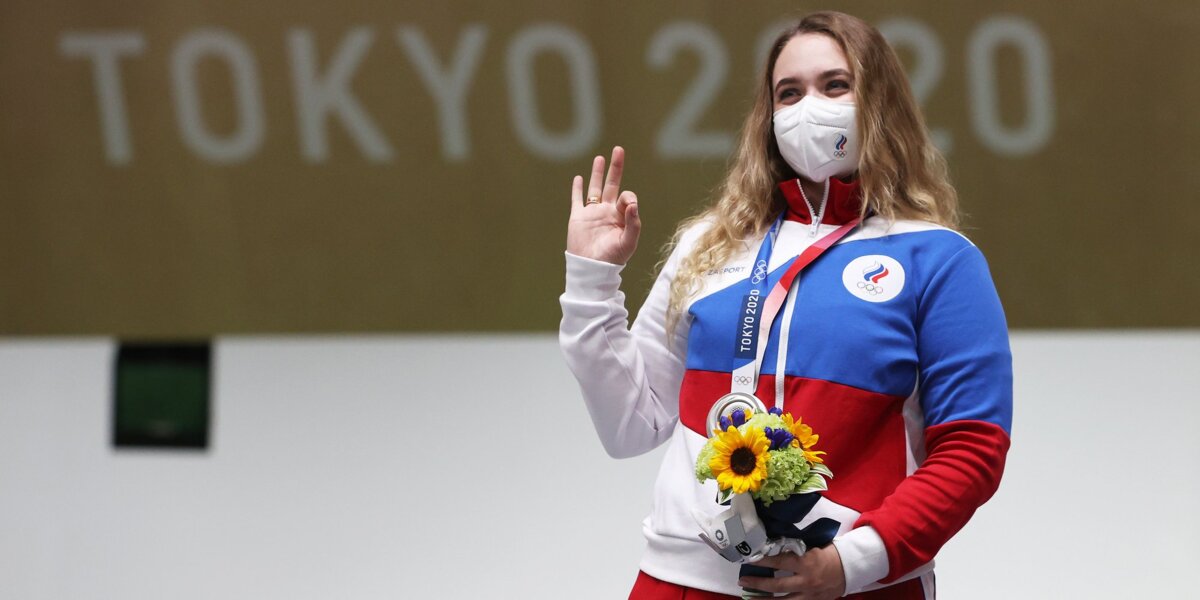 Галашина взяла серебро в стрельбе из пневматической винтовки. Это первая медаль России на Олимпиаде в Токио