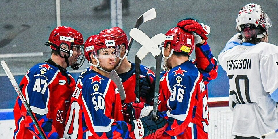 Хоккеисты ЦСКА победили минское «Динамо» в товарищеском матче, Федотов провел первую игру после возвращения из армии
