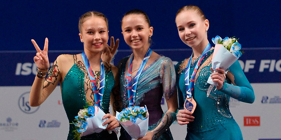 Валиева выиграла этап юниорского Гран-при, весь пьедестал заняли фигуристки из России