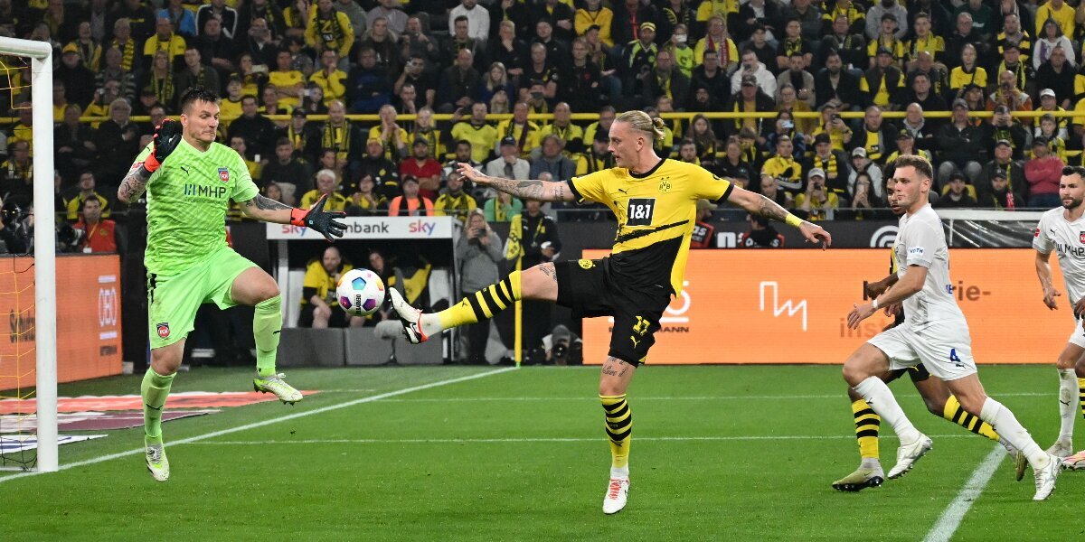 «Хайденхайм» сыграл вничью с дортмундской «Боруссией» и набрал первое очко в дебютном сезоне в бундеслиге
