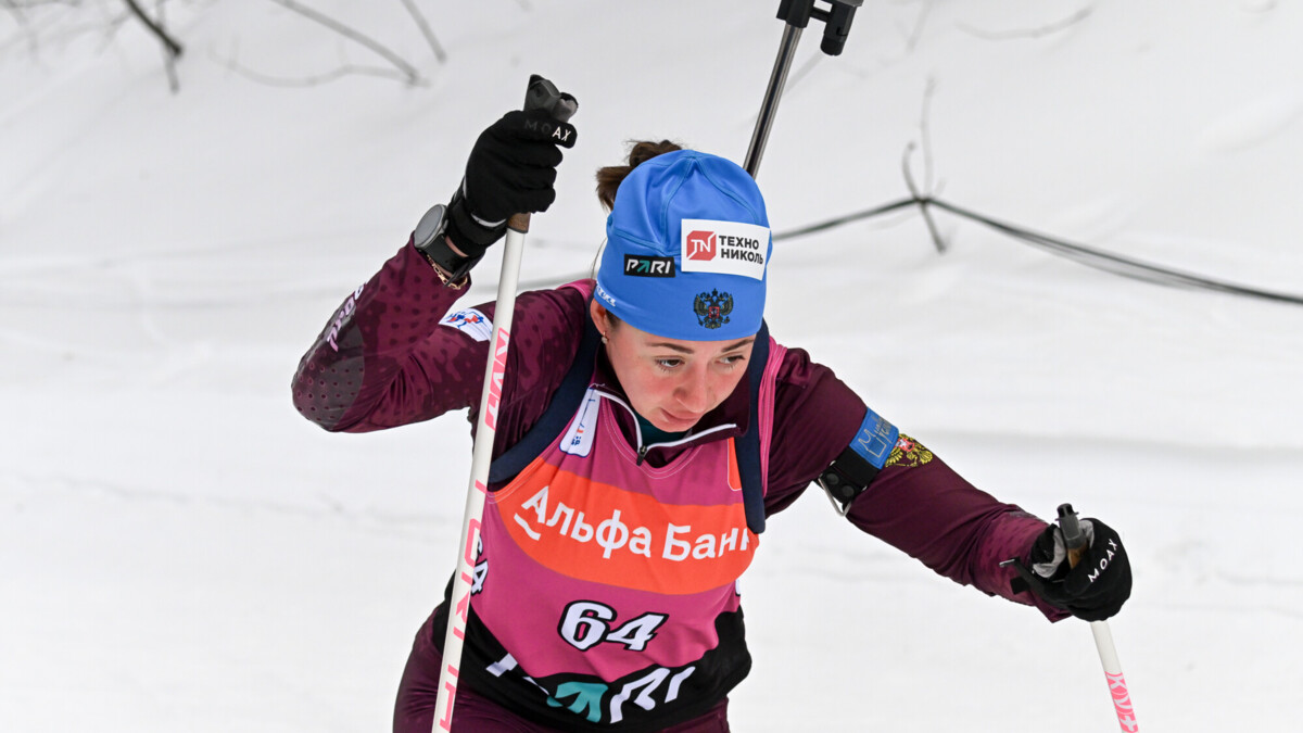 Анастасия Шевченко одержала победу в спринте на этапе Кубка России по биатлону в Уфе