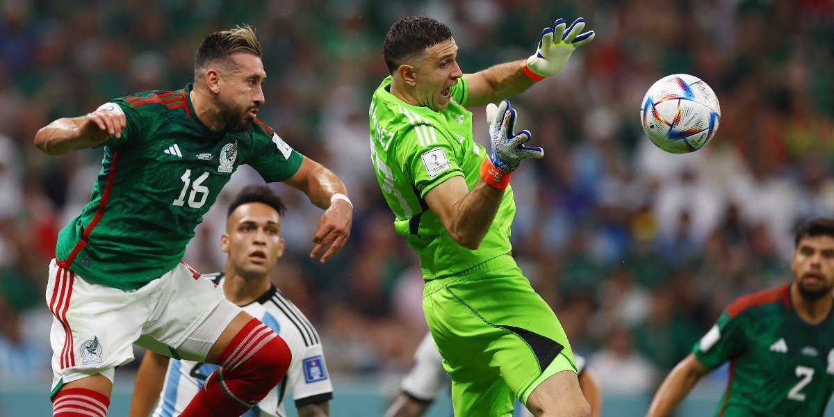 Первый тайм матча между сборными Аргентины и Мексики на ЧМ-2022 завершился вничью