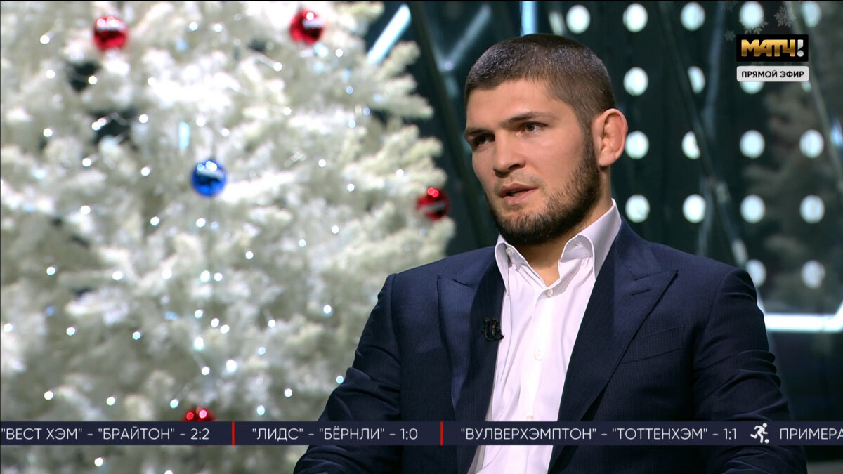 Про возвращение в UFC, поздравление Путина и собственный промоушен. Хабиб пришел на «Матч ТВ» впервые после завершения карьеры