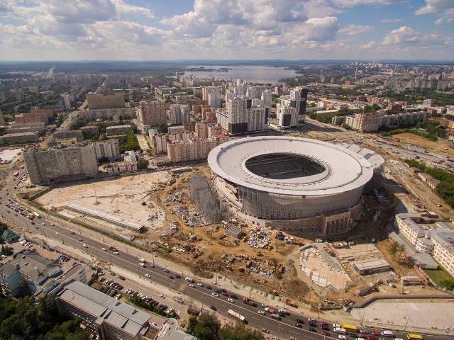 Завершилось строительство стадиона ЧМ-2018 в Екатеринбурге