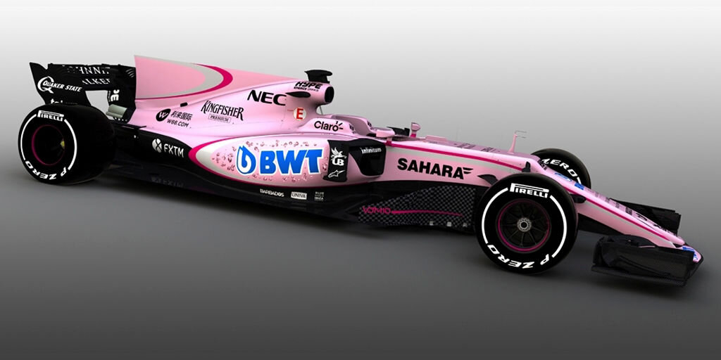 Розовый болид в «Формуле-1» – это нормально?