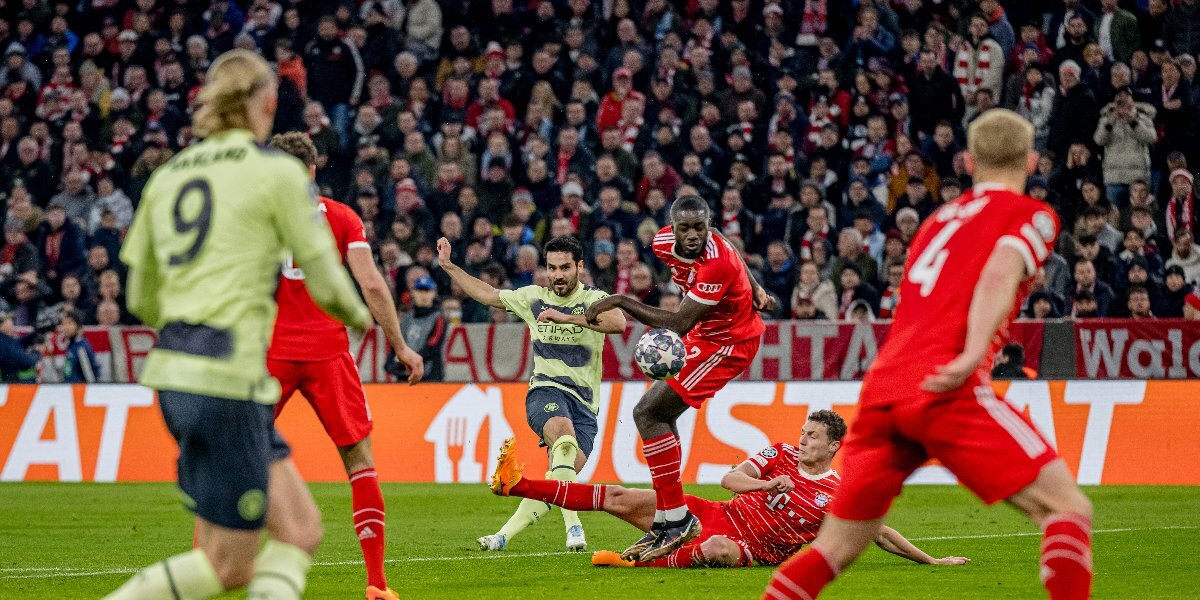 «Бавария» и «Ман Сити» не забили голов в первом тайме ответного четвертьфинального матча ЛЧ
