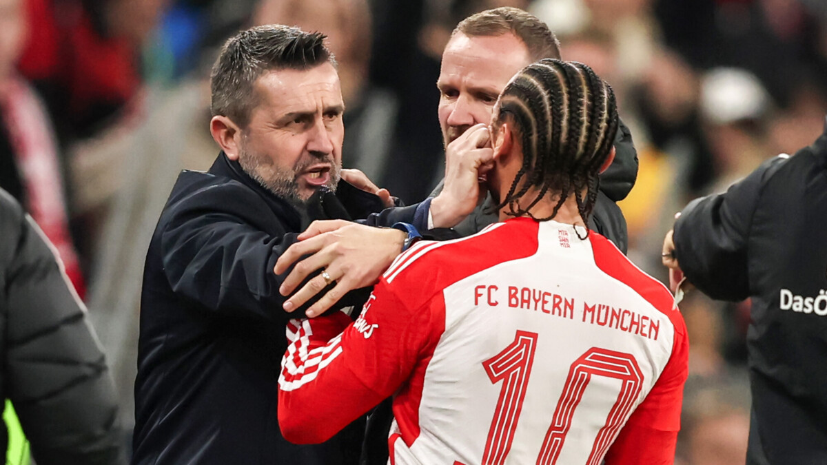 Тренер «Униона» ударил по лицу Лероя Сане в матче Бундеслиги, футболист «Баварии» объяснил инцидент эмоциями
