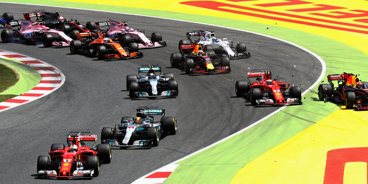 Хэмилтон побеждает, Ферстаппен и Райкконен вылетают на первом повороте: лучшие моменты Гран-при Испании