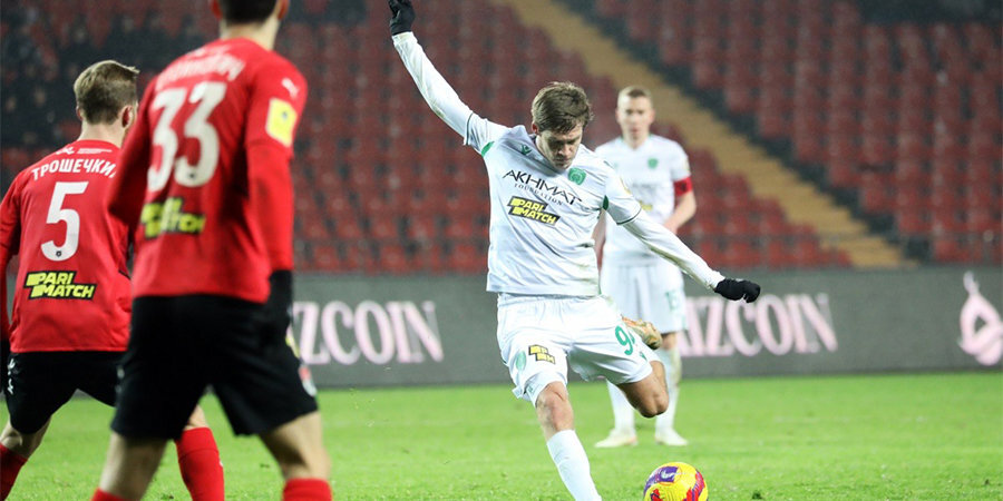 Оформивший дубль Тимофеев стал лучшим игроком матча «Ахмат» — «Химки»