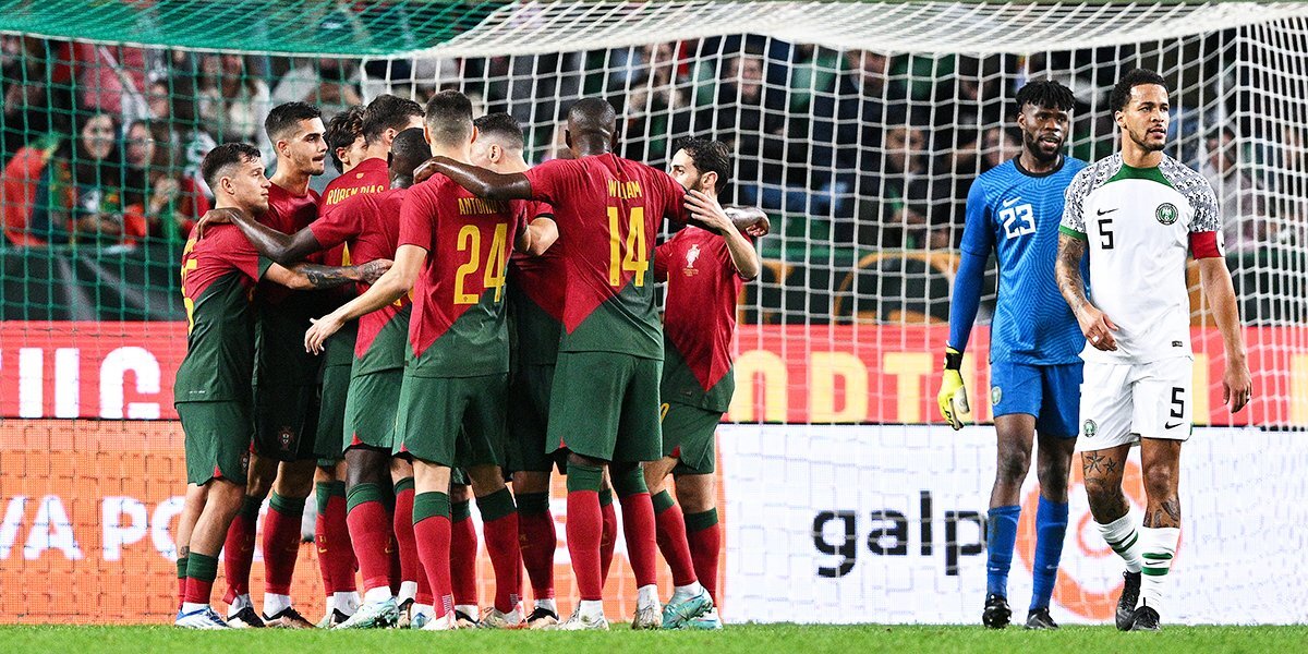 Дубль Бруну Фернандеша помог сборной Португалии разгромить нигерийцев в товарищеском матче