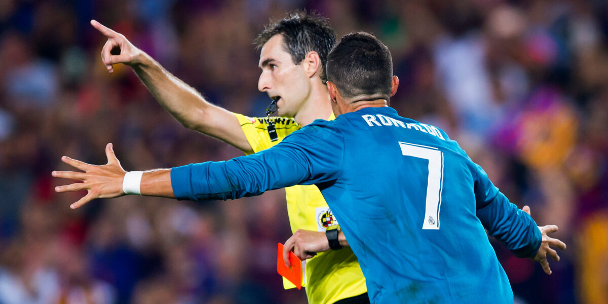 Роналду принес победу «Реалу» над «Барселоной» и получил красную карточку