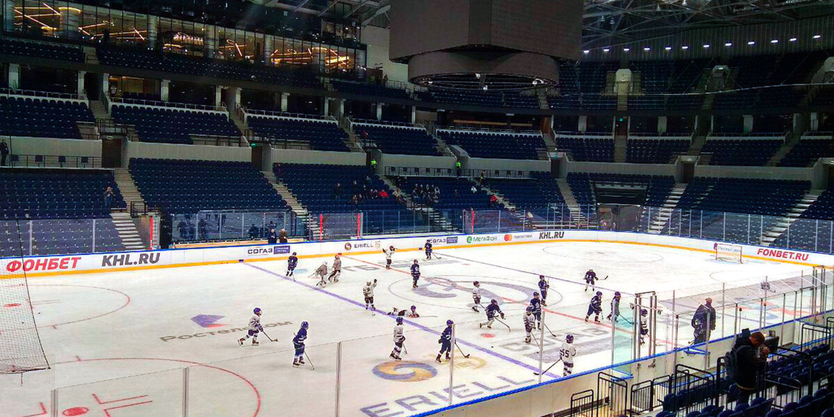 Хоккейное «Динамо» впервые показало новую арену