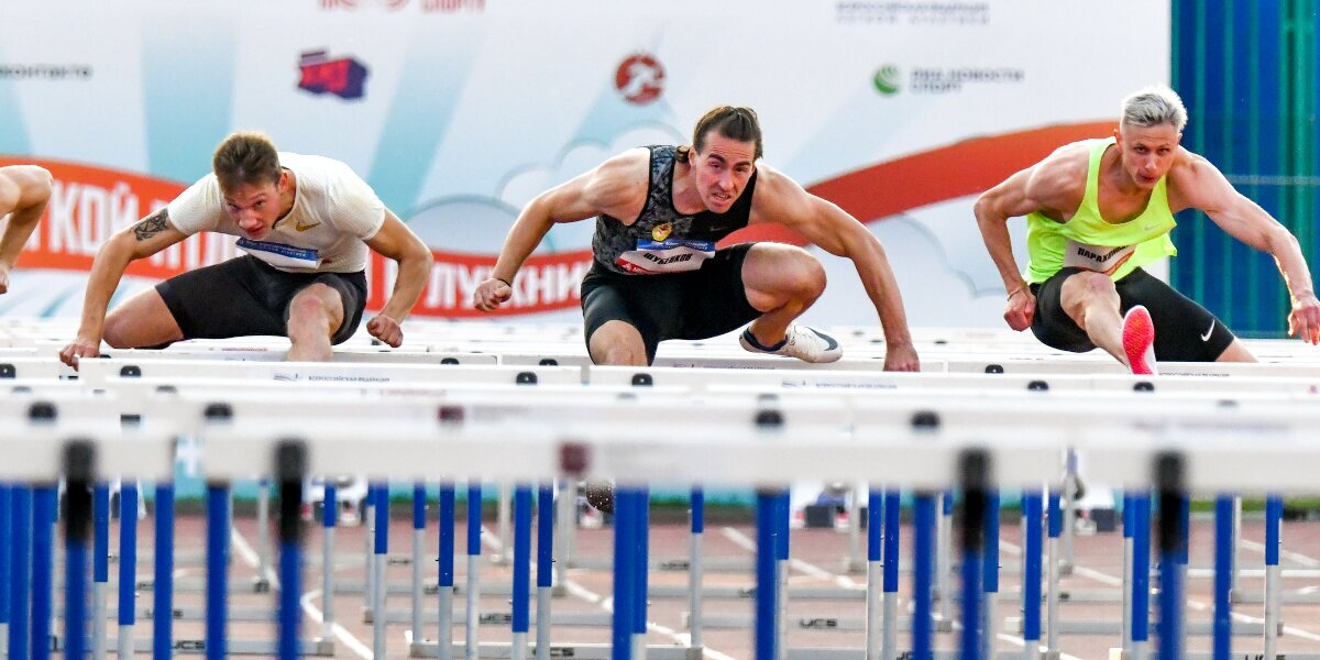 Шубенков одержал победу в беге на 110 м с барьерами на Неделе легкой атлетики в Москве
