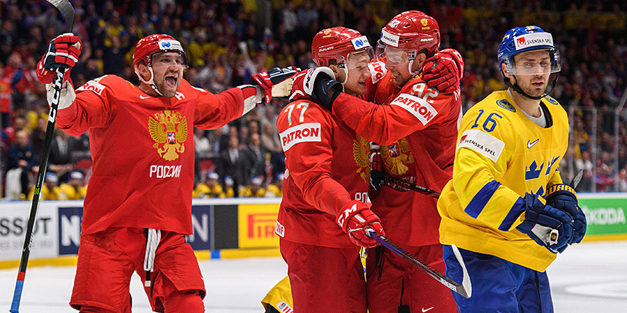 Малкин и Капризов наконец-то забросили. Сборная России одолела шведов, выиграв период со счетом 6:0. Видео