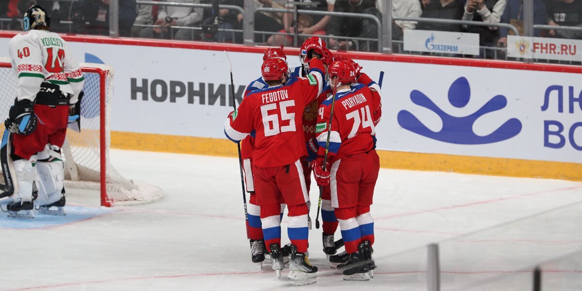Четыре очка Зыкова помогли сборной «Россия 25» обыграть команду Белоруссии во втором матче хоккейного турне