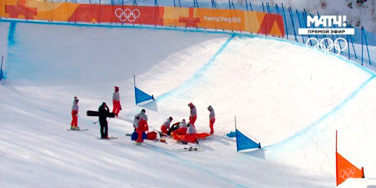 Олюнин сломал ногу в полуфинале Олимпийских игр