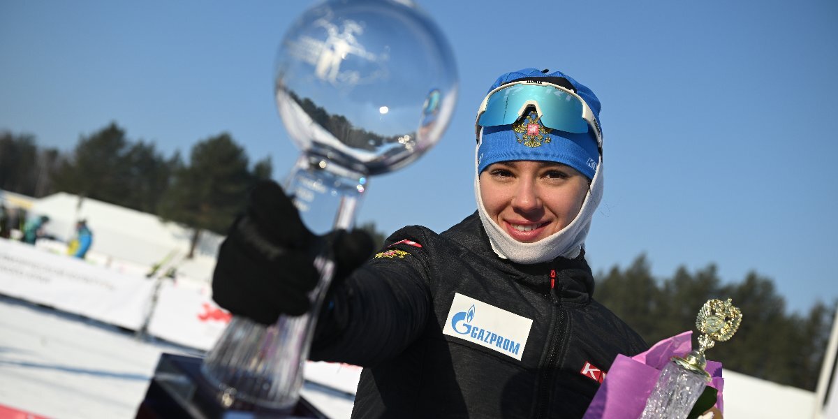 Биатлонистка Гореева посвятила победу в общем зачете Кубка России самой себе