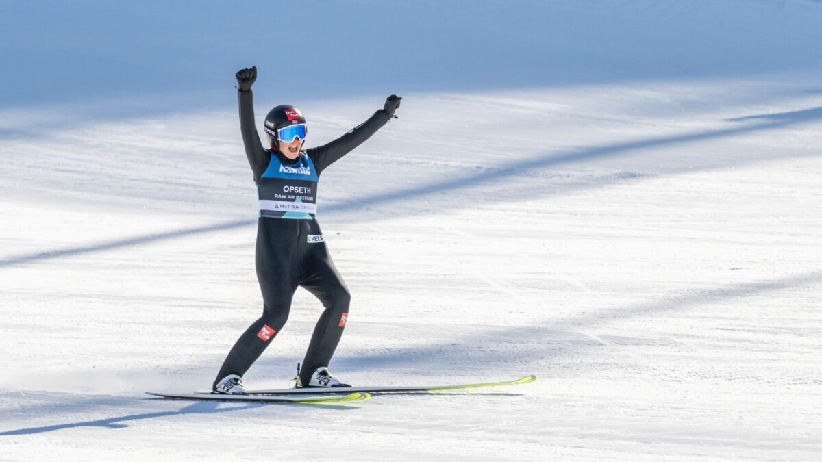 Норвежская прыгунья на лыжах с трамплина Опсет установила новый мировой рекорд