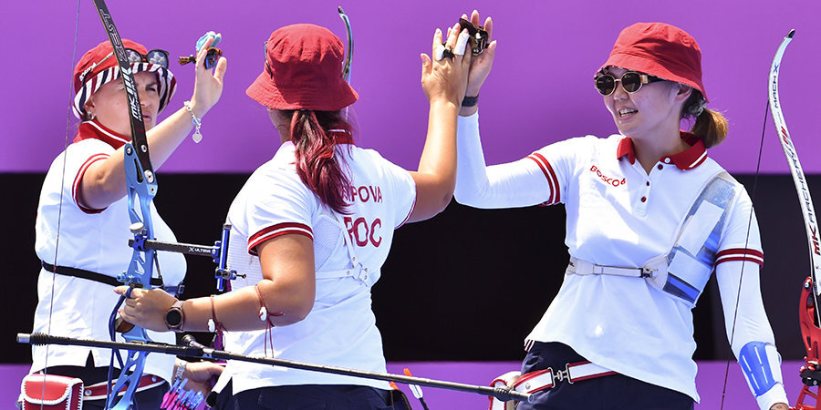 Женская сборная России по стрельбе из лука завоевала серебро Олимпийских игр