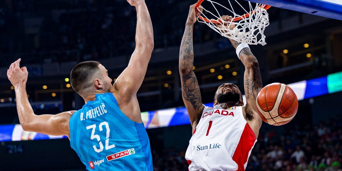 Сборная Канады обыграла словенцев и впервые вышла в полуфинал чемпионата мира по баскетболу