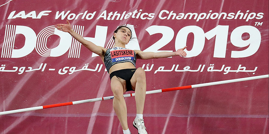 Ласицкене стала первой в истории трехкратной чемпионкой мира в прыжках в высоту