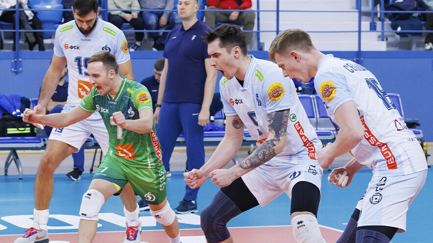Московское «Динамо» стало первым финалистом Кубка России по волейболу