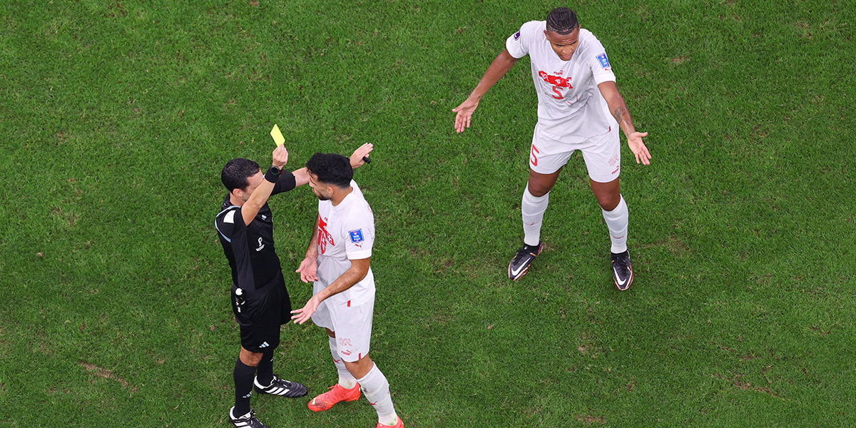 Португалия — Швейцария — 4:1: Швейцарец Джюмарт получил желтую карточку в матче ЧМ-2022