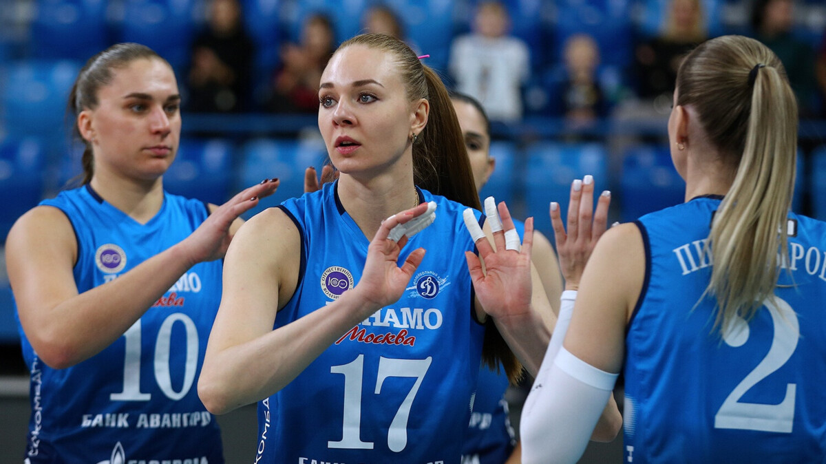 Волейболистки московского «Динамо» обыграли одноименную команду из Краснодара и продлили победную серию до восьми матчей