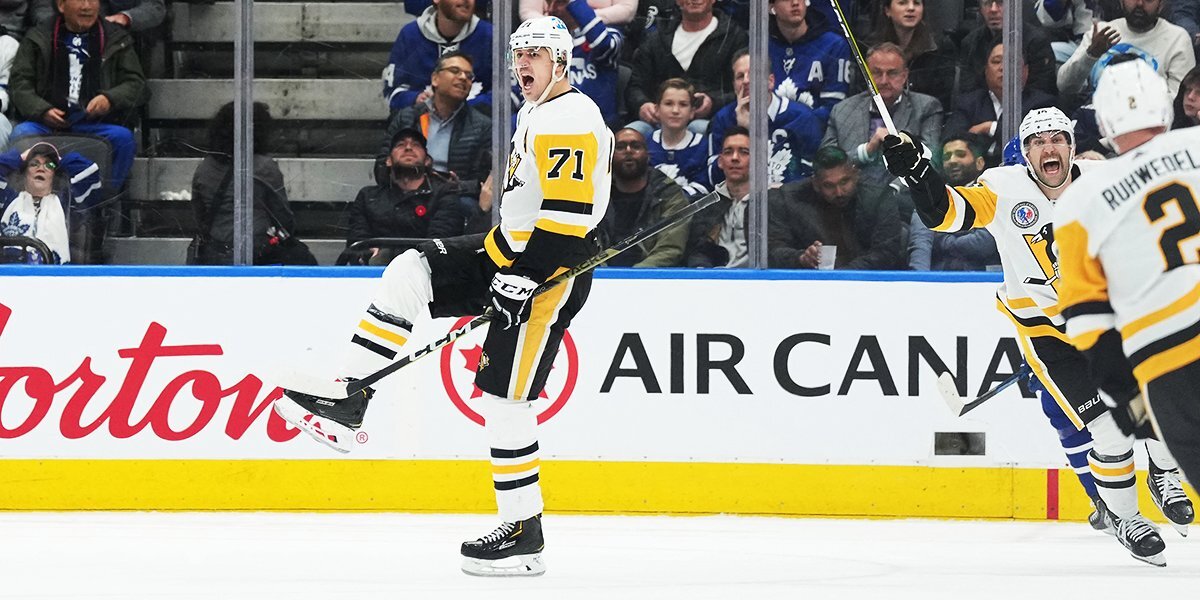 Форвард «Питтсбурга» Малкин признан первой звездой дня в НХЛ, вратарь «Коламбуса» Тарасов — третьей