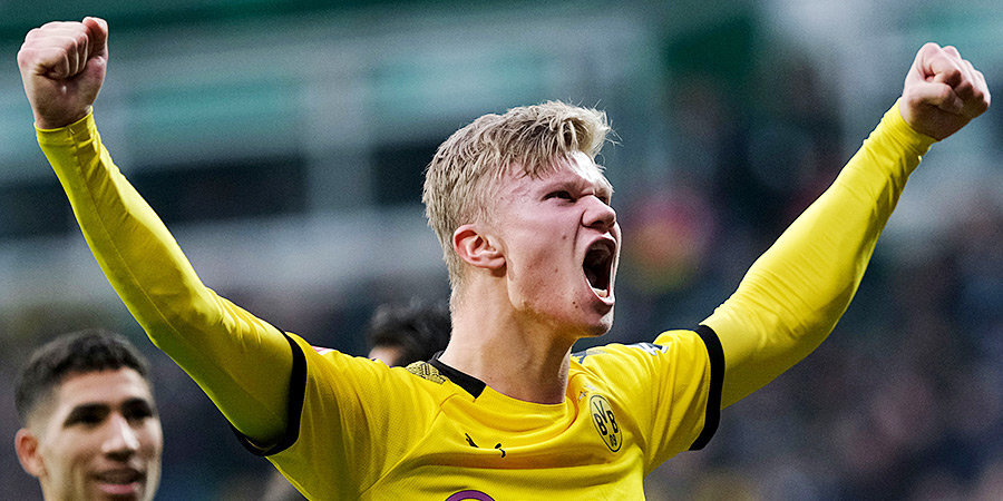 Холанд назван лучшим молодым игроком месяца в Бундеслиге