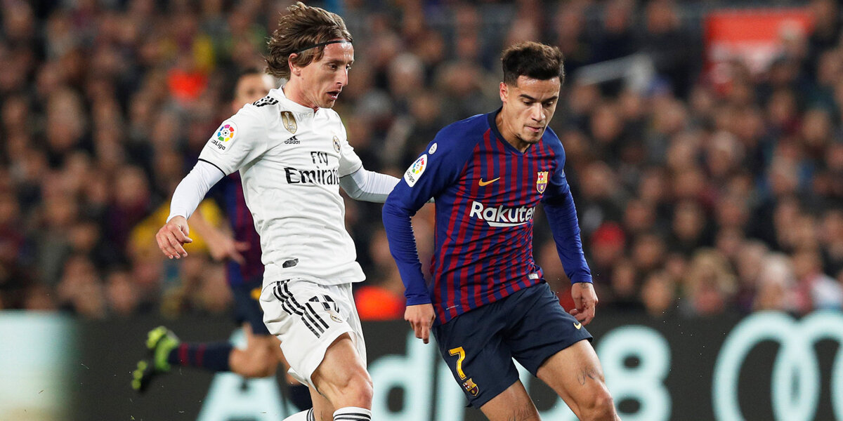 «Барселона» и «Реал» сыграли вничью в первом матче полуфинала Кубка Испании. Видео