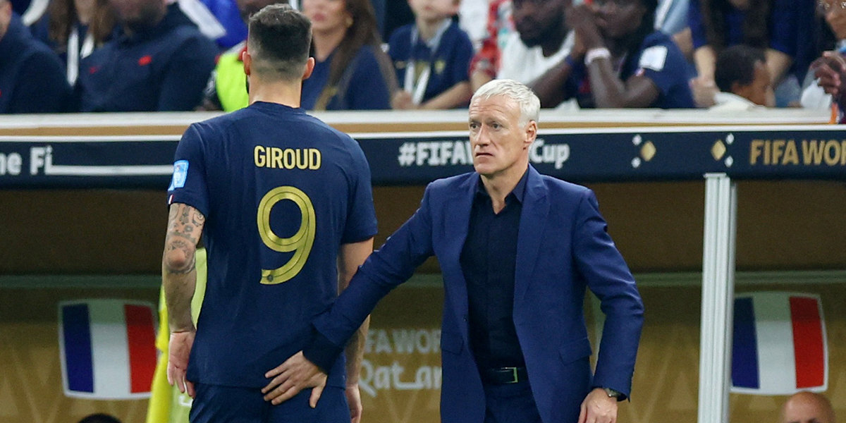 Две замены сборной Франции в первом тайме финала ЧМ-2022 — первый случай в истории решающих матчей турнира