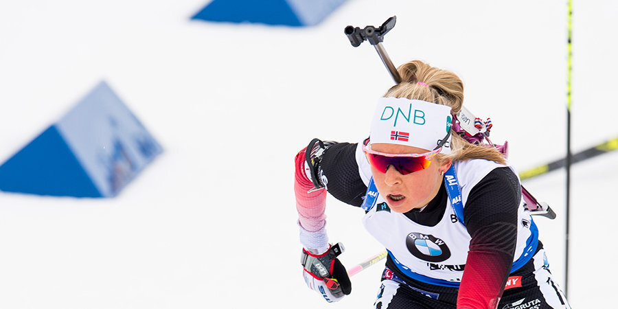 Норвежская биатлонистка не смогла финишировать в спринте в Оберхофе (видео)