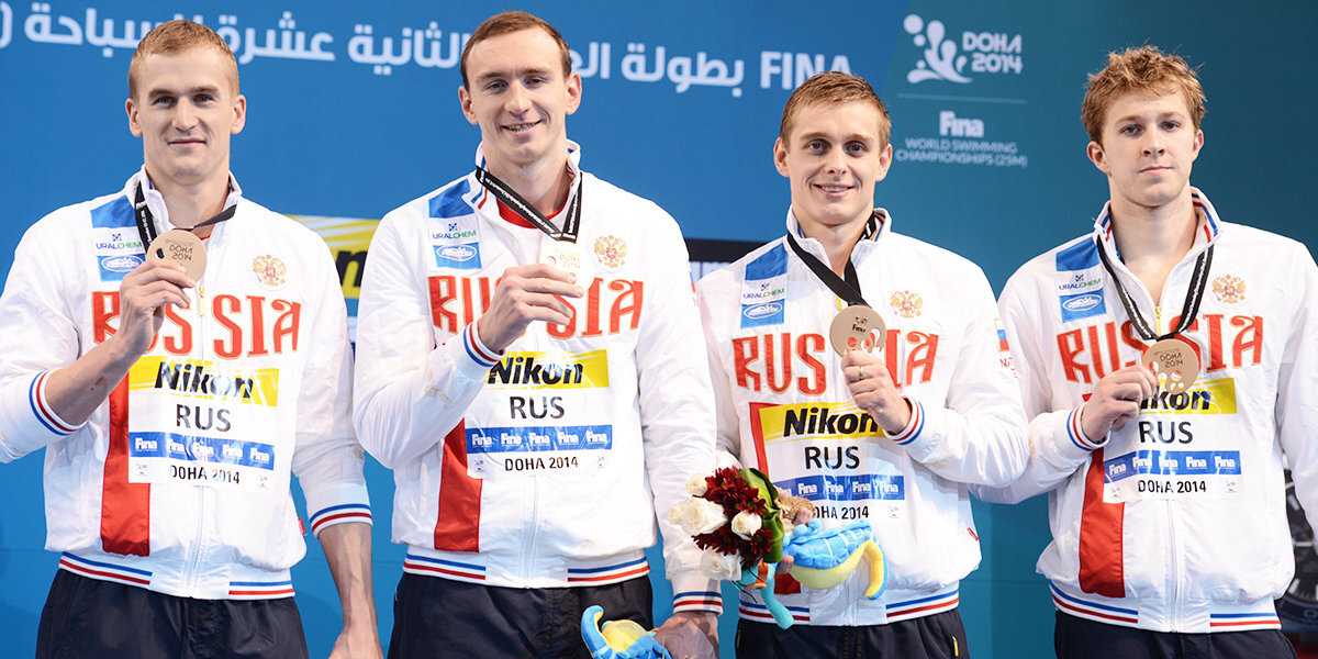 Бронзу российских пловцов с ЧМ-2014 получила команда, занявшая шестое место в заплыве