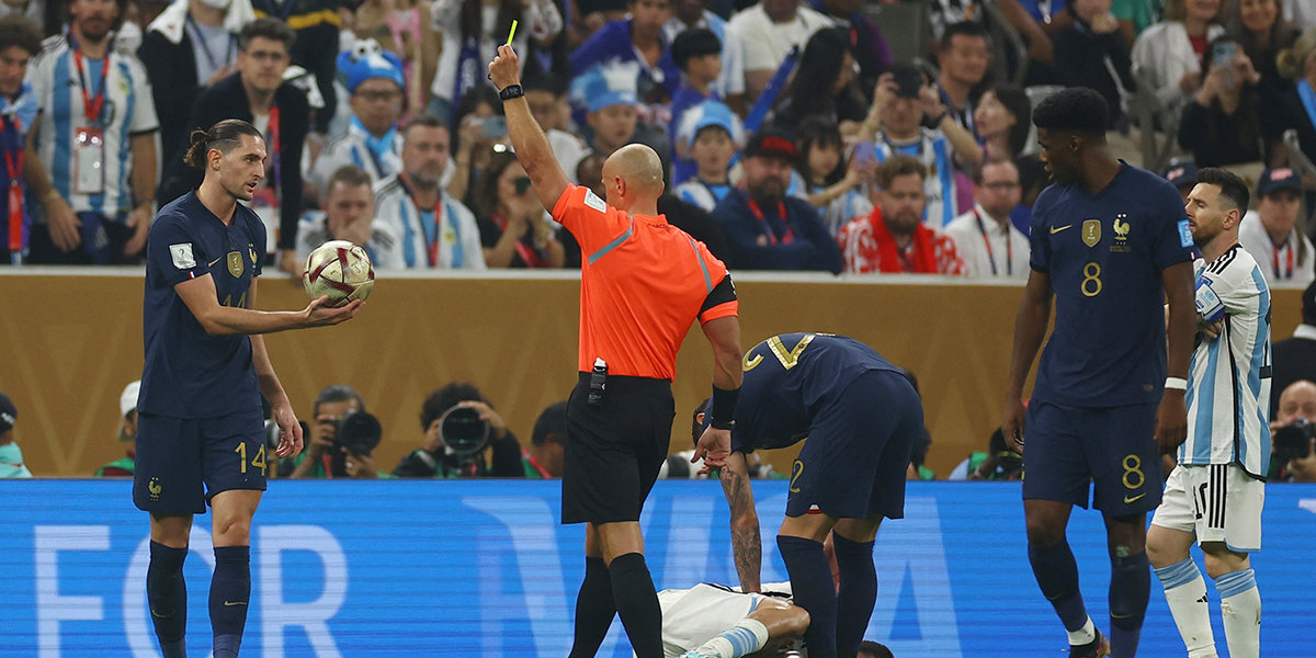 Аргентина — Франция — 2:0: Рабьо получил желтую карточку в финале ЧМ-2022 с Аргентиной