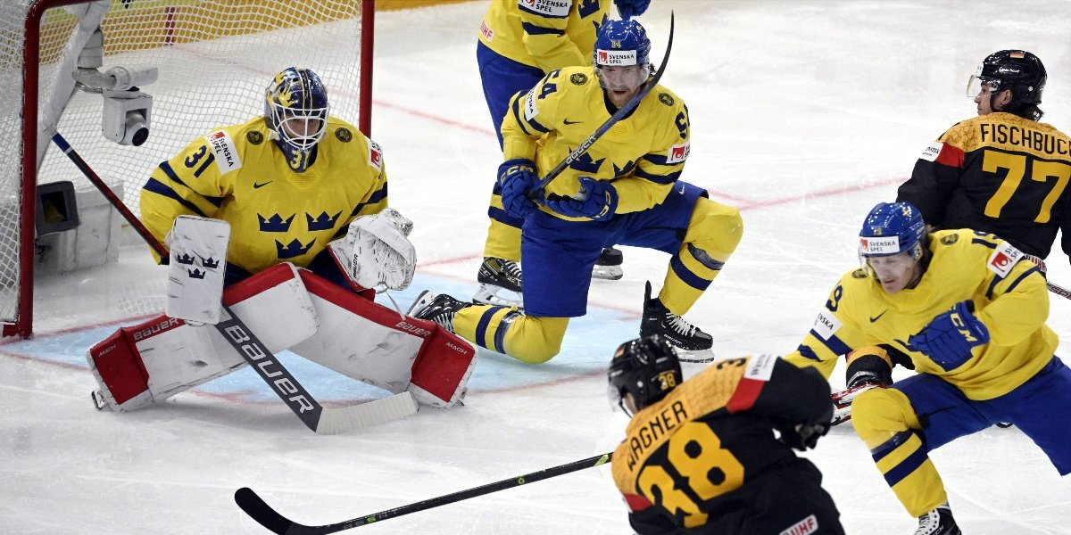 Сборная Швеции с минимальным счетом обыграла команду Германии на старте ЧМ-2023 по хоккею