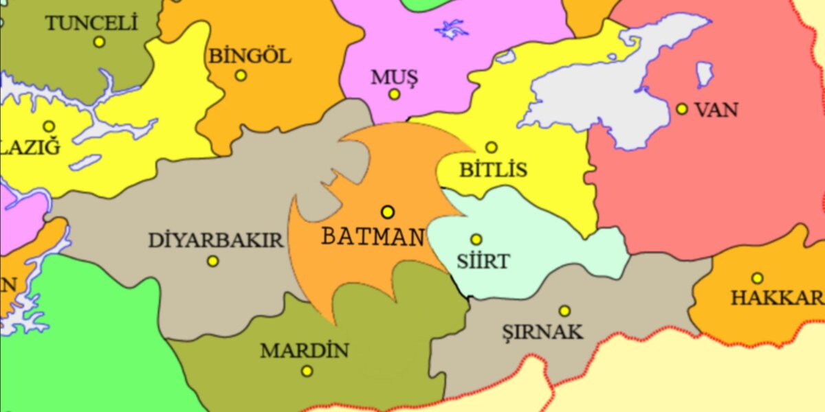 Символ Бэтмена может появиться на географической карте мира