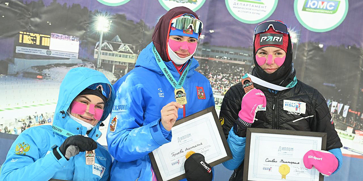 Биатлонистка Гореева выиграла спринт на этапе Кубка России в Ханты-Мансийске